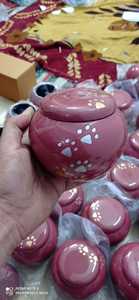 Odyssey Pet Cremation Urn American Style Brass <b>Funeral</b> <b>Supplies</b> PINK Color by BRASSWORLD INDIA - Product Image 4