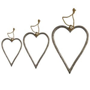 Decorative Aluminium Metal Design <b>Hanging</b> <b>Ornament</b> Best for Parties and Festivals Decor Design <b>Hanging</b> Heart Design - Product Image 3
