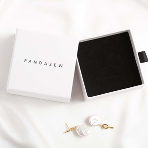 PandaSew Slide Drawer Jewelry Box for Ring Necklace Earring Cardboard Gift Packaging Customized Logo Jewelry Box