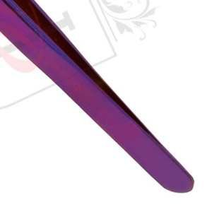 Aiguille pour Extension de cils en acier inoxydable, 6mm, pince à épiler, Volume 45 degrés, couleur violette, privée, pince à cils, 9 pièces - Product Image 4