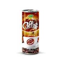 Oem/Odm Vietnamese Zwarte Koffiedrank 250Ml Slank Blikje Op Smaak Gebracht Met Vruchtensap, Suikermelk Voor Frisdranken