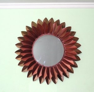 Miroir mural en métal de luxe moderne et élégant, très vendu, avec finition en poudre, pour les fêtes et la décoration de mariage - Product Image 2