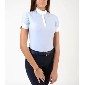 Advanced Tech vêtements équestres vêtements de sport chemise couche de base à manches courtes haut personnalisé en gros technique chemise d'équitation - Product Image 1