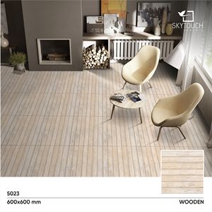 Série au design élégant 600x600mm Carreaux de sol en porcelaine en bois de qualité supérieure avec des motifs et des tailles uniques - Product Image 2