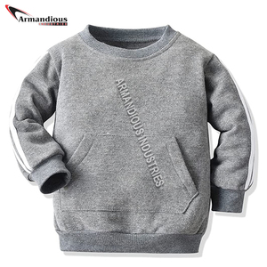 Pull-over simple avec logo personnalisé survêtement pour garçons et filles mode d'hiver ensemble de sweats à capuche pour enfants avec sweats à capuche de jogging vêtements de sport pour enfants - Product Image 3