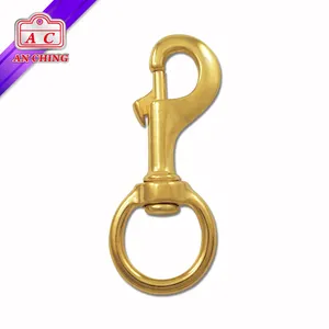 119mm Metal Hook Snap Lanyard Hooks Solid Brass