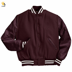 Chaqueta de béisbol de lana impermeable de invierno para hombre al por mayor de talla grande - Product Image 6