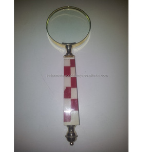 Thiết kế khác nhau lớn kim loại cầm tay Reading Magnifier Magnifier với ống kính đứng ở mức giá thấp nhất - Product Image 6