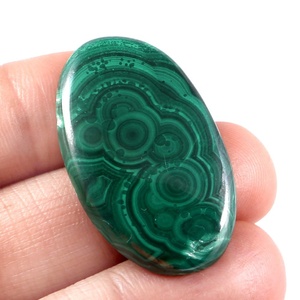 Lote al por mayor de piedras de malaquita verde natural, cabujones iridiscentes, calidad AAA, 10 quilates, tamaño 100, para fabricación de joyería - Product Image 6