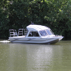 Bateau de pêche rapide à cabine complète en aluminium de 21 pieds, homologué CE, état neuf, bateau de plaisance à vendre - Product Image 4