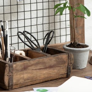 Maceta de molde de ladrillo de madera Vintage moderna exportación única al por mayor para encimera de escritorio de cocina para restaurantes - Product Image 4