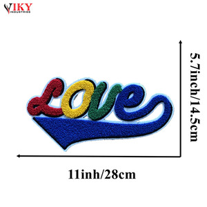 Chenille-parches bordados, letras, chenilla, bordado, sudaderas - Product Image 2