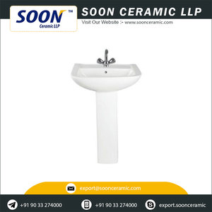 แท่นอ่างล้างหน้าเซรามิก,อ่างล้างหน้าฐานสำหรับใช้ในบ้าน - Product Image 3