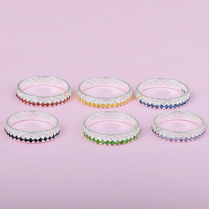 Vente en gros de produit en vrac Bague d'éternité en argent sterling 925 Saphir bleu véritable Citrine Améthyste Chrome Onyx Grenat Pierre précieuse - Product Image 3