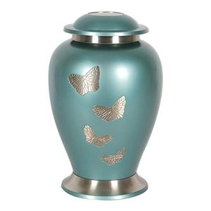 Classic Pewter Cremation Urn Customized Size with Heart Keepsake and <b>Miniature</b> Vase Durable Metal Design 220 Cubic Inch Capacity - Product Image 5