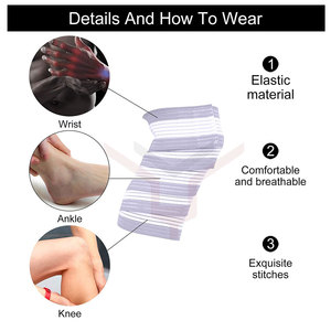 Hot Sale Sports Knee <b>Wraps</b> for Gym Training Custom Elastic Knee <b>Wraps</b> - Product Image 3