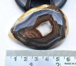 Geoda de Ágata de Botsuana, Gema Amarilla Druzy para la Fabricación de Joyas, Gema Suelta al por Mayor de Alta Calidad - Product Image 3