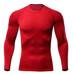 OEM personalizado de los hombres de manga larga Rash Guard cuello redondo UV Protección deportiva camisa de seguridad Activewear - Product Image 1
