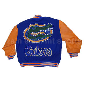 Nueva llegada personalizada Varsity chaqueta de cuero de calidad de secado rápido estilo de invierno a prueba de viento Patchwork bordado Bomber Letterman - Product Image 5