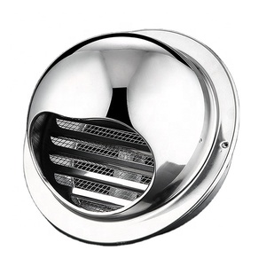 Hotte de ventilation en acier inoxydable pour extérieur, pare-pluie coupe-vent pour mur extérieur, <span class=keywords><strong>grille</strong></span> <span class=keywords><strong>ronde</strong></span> de ventilation pour cuisine - Product Image 4