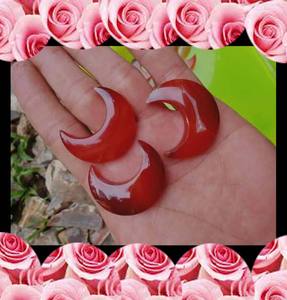 Flor tallada de GEMA de perla Natural, joyería de moda - Product Image 3