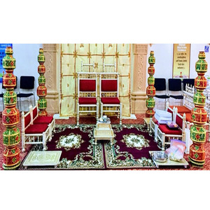 เก้าอี้ Mandap Vidhi สำหรับแต่งงานสไตล์อินเดีย,เก้าอี้ตกแต่งงานแต่งงานของชาวฮินดู - Product Image 1