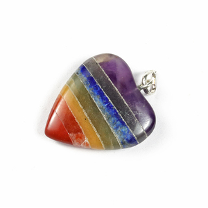 Best Saler of Chakra bonded Heart shape Pendants : Chakra bonded Heart shape Pendants For Sale - Product Image 1