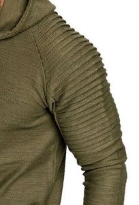 เสื้อยืดมีฮู้ดแขนยาวสำหรับผู้ชาย,ทรงสลิมฟิตลำลองบริการพิมพ์ลายแบบเฉพาะ - Product Image 5