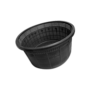 Boîte d'emballage alimentaire en plastique PP recyclable noir, moulée par injection, pour usage industriel, marque Folin SNG01, commande personnalisée