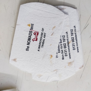 Phong bì thủ công bằng vải cotton 5x7mm, mép xù, làm thiệp cưới tự làm, giấy cotton trắng cháy, phong bì vải cotton - Product Image 3