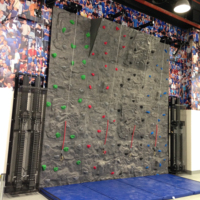 Mur d'escalade en fibre de verre de haute qualité, gonflable, éducatif, pour aéroports, parcs d'aventure intérieurs/extérieurs, maisons, écoles, jardins