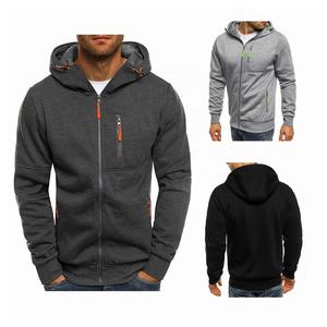 Sudadera con capucha de poliéster para hombre, prenda deportiva de gran tamaño con cremallera y logotipo personalizado, de alta calidad, venta al por mayor - Product Image 6