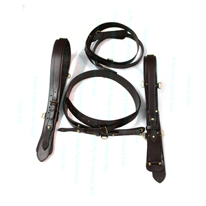 Cinturón de Cuero Estilo Ceremonial Sam Browne Marca Win Master en Color Marrón con Correa Cruzada Hecho en Pakistán - Product Image 5