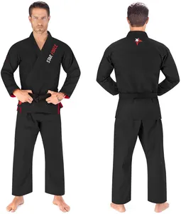 브라질 Jiu Jitsu Gi BJJ Gi 남성 및 여성 Grappling gi 유니폼 Kimonos 울트라 라이트, Preshrunk, 화이트 벨트