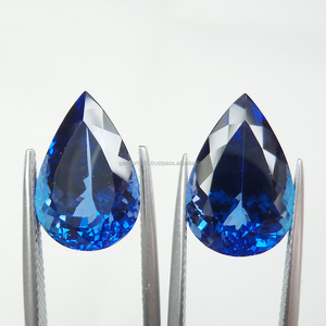 100% pierres précieuses taillées en poire à facettes en tanzanite bleue naturelle pour boucles d'oreilles et bagues pierres précieuses de guérison en vrac pour l'utilisation de bijoux au prix de gros - Product Image 2