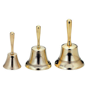 Sonnette à main en laiton poli, lot de 3 sonnettes, brillantes - Product Image 1