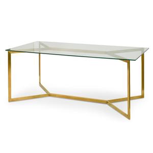 Modern Simple Center <b>Tables</b> High Quality <b>Rectangle</b> Metal Frame With Top Glass <b>Coffee</b> <b>Table</b> Living Room Bedroom Home Furniture - Product Image 1