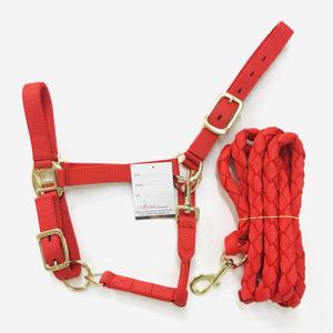 Top Quality Horse Driving <b>Harness</b> Set with Soft Padded Nylon Horse Racing Halter with Rein <b>Pink</b> Black Green Print - Product Image 2