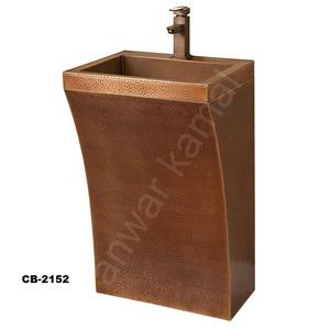 การออกแบบแฟนซี 2024 อ่างล้างหน้าในครัวทองแดงผู้ผลิตและส่งออกรูปร่างที่กําหนดเองโดยผู้ผลิตขายส่งโบราณ - Product Image 1