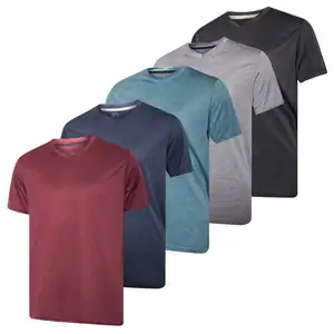 Men V-neck plain cotton fabric t-shirt Undershirt Tight chicken heart collar base shirt