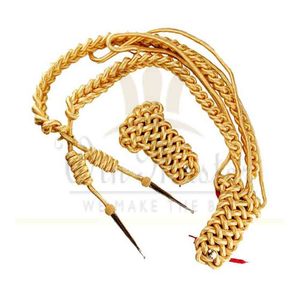 WIN MASTER INDUSTRY Cordón de hombro para uniforme ceremonial / Aiguillette blanca / Correa trenzada individual (Unisex, Otro Material) - Product Image 1