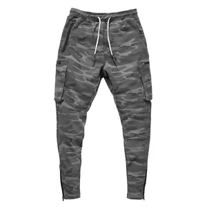 2023 Wholesale Camouflage Heren Joggingbroek Joggers Custom Logo Nieuw Design Gymbroek Voor Heren Met Zakken