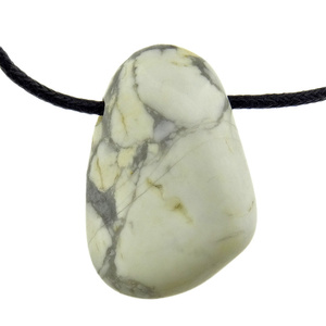 Colgante de Piedra Jade blanco pebbel colgante curativo piedra colgante caído cristal piedra preciosa ágata collar mayorista - Product Image 2