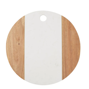 Tabla de madera de Acacia con tablas de cortar de mármol y queso, tabla de picar de madera para uso de utensilios de cocina, producto en oferta - Product Image 5
