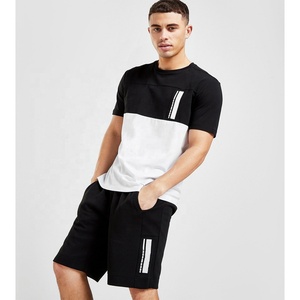 Conjunto de pantalones cortos de Yoga para hombre, ropa de gimnasio y correr de tela 100% de algodón personalizada, el último diseño, a precio barato - Product Image 1