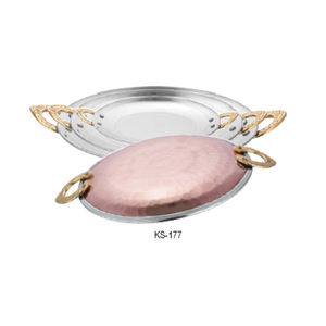 Nouvelle arrivée Plateau de service en cuivre au design classique Taille personnalisée Forme Couleur Utilise des ustensiles de cuisine Hôtel Restaurant - Product Image 5