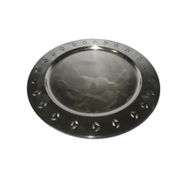 Plaques de chargeur sous plaques rondes, 12 pièces, prix de gros, décoration de la maison, fêtes de mariage