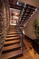 Marches d'escalier modernes pliables et réglables en hauteur, en bois massif recyclé, couleur personnalisée, mobilier de maison polyvalent