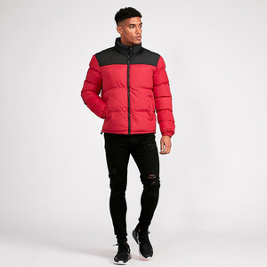 Custom Black Winter Bomber Jacket Men Nylon Wool Breathable <b>Heated</b> Stand Hood Canvas Bubble Pattern Men's Puffer <b>Coat</b> Custom - Product Image 3
