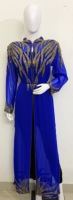 Vente en gros de robes maxi Abaya turques en géorgette, élégantes et modestes, à manches longues, traditionnelles, pour femmes, pour les fêtes et les clubs, 15